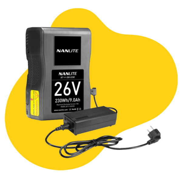 Nanlite 230Wh 26V V-Mount Li-Ion Battery